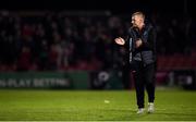 4 October 2019; Bohemians assistant manager Trevor Croly during the SSE Airtricity League Premier Division match between Bohemians and Cork City at Dalymount Park in Dublin. Photo by Stephen McCarthy/Sportsfile