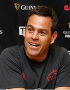 5 October 2019; Munster Head coach Johann van Graan during a press conference following the Guinness PRO14 Round 2 match between Isuzu Southern Kings and Munster at Nelson Mandela Bay Stadium in Port Elizabeth, South Africa. Photo by Michael Sheehan/Sportsfile