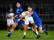 4 October 2019; Keelan Giles of Ospreys is tackled by Rory O'Loughlin of Leinster during the Guinness PRO14 Round 2 match between Leinster and Ospreys at the RDS Arena in Dublin. Photo by Seb Daly/Sportsfile