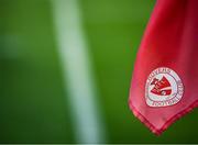 5 October 2019; A detailed view of the Sligo Rovers crest prior to the SSE Airtricity League Premier Division match between Sligo Rovers and Shamrock Rovers at The Showgrounds in Sligo. Photo by Stephen McCarthy/Sportsfile