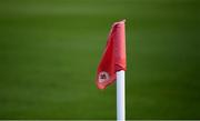 5 October 2019; A Sligo Rovers crest is seen on a corner flag at The Showgrounds prior to the SSE Airtricity League Premier Division match between Sligo Rovers and Shamrock Rovers at The Showgrounds in Sligo. Photo by Stephen McCarthy/Sportsfile