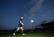 5 October 2019; Darragh Leader of Connacht walks out for the warm-up prior to the Guinness PRO14 Round 2 match between Connacht and Benetton at The Sportsground in Galway. Photo by Harry Murphy/Sportsfile