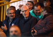 5 October 2019; Republic of Ireland manager Mick McCarthy in attendance during the SSE Airtricity League Premier Division match between Sligo Rovers and Shamrock Rovers at The Showgrounds in Sligo. Photo by Stephen McCarthy/Sportsfile