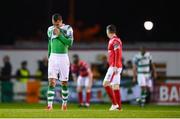 5 October 2019; Graham Burke of Shamrock Rovers at the final whistle of the SSE Airtricity League Premier Division match between Sligo Rovers and Shamrock Rovers at The Showgrounds in Sligo. Photo by Stephen McCarthy/Sportsfile