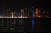 5 October 2019; A general view of the Doha Skyline during the Men's Marathon during day nine of the 17th IAAF World Athletics Championships Doha 2019 at the Corniche in Doha, Qatar. Photo by Sam Barnes/Sportsfile