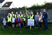 6 October 2019; Volunteers at a tree planting ceremony to celebrate the 1st birthday of the Shelbourne Junior parkrun where Vhi hosted a special event to celebrate their partnership with parkrun Ireland. Vhi hosted a lively warm up routine which was great fun for children and adults alike. Crossing the finish line was a special experience as children were showered with bubbles and streamers to celebrate their achievement and each child received a gift. Junior parkrun in partnership with Vhi support local communities in organising free, weekly, timed 2km runs every Sunday at 9.30am. To register for a parkrun near you visit www.parkrun.ie. Photo by Piaras Ó Mídheach/Sportsfile