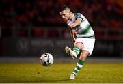 5 October 2019; Jack Byrne of Shamrock Rovers during the SSE Airtricity League Premier Division match between Sligo Rovers and Shamrock Rovers at The Showgrounds in Sligo. Photo by Stephen McCarthy/Sportsfile