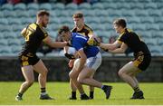 6 October 2019; Charles McGuinness of Naomh Conaill in action against Eamon Doherty, Aaron Deeney and Conor Morrison of St Eunan's during the Donegal County Senior Club Football Championship semi-final match between St Eunan's and Naomh Conaill at MacCumhaill Park in Ballybofey, Donegal. Photo by Oliver McVeigh/Sportsfile