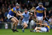 6 October 2019; Peter Casey of Na Piarsaigh tries to gather possession ahead of Diarmuid Byrnes of Patrickswell during the Limerick County Senior Club Hurling Championship Final match between Na Piarsaigh and Patrickswell at LIT Gaelic Grounds in Limerick. Photo by Piaras Ó Mídheach/Sportsfile