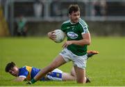 6 October 2019; Odhrán Mac Niallais of Gaoth Dobhair in action against Andrew McClean of Kilcar during the Donegal County Senior Club Football Championship semi-final match between Kilcar and Gaoth Dobhair at MacCumhaill Park in Ballybofey, Donegal. Photo by Oliver McVeigh/Sportsfile