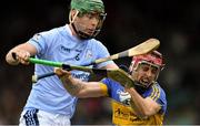 6 October 2019; Tom O'Brien of Patrickswell is tackled by Ronan Lynch of Na Piarsaigh during the Limerick County Senior Club Hurling Championship Final match between Na Piarsaigh and Patrickswell at LIT Gaelic Grounds in Limerick. Photo by Piaras Ó Mídheach/Sportsfile