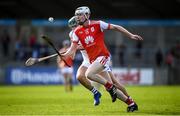 6 October 2019; Colm Cronin of Cuala in action against Tom Connolly of St Vincents during the Dublin County Senior Club Hurling Championship semi-final match between St Vincents and Cuala at Parnell Park in Dublin. Photo by David Fitzgerald/Sportsfile