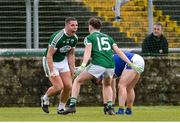 6 October 2019; Kevin Cassidy of Gaoth Dobhair celebrates with Eamonn Colum after the Donegal County Senior Club Football Championship semi-final match between Kilcar and Gaoth Dobhairl at MacCumhaill Park in Ballybofey, Donegal. Photo by Oliver McVeigh/Sportsfile