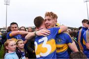 6 October 2019; Cian Lynch of Patrickswell celebrates with team-mate Barry Carey, 23, after the Limerick County Senior Club Hurling Championship Final match between Na Piarsaigh and Patrickswell at LIT Gaelic Grounds in Limerick. Photo by Piaras Ó Mídheach/Sportsfile