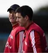 6 October 2019; Cuala manager Willy Maher, left, and selector Brian Huck during the Dublin County Senior Club Hurling Championship semi-final match between St Vincents and Cuala at Parnell Park in Dublin. Photo by David Fitzgerald/Sportsfile