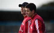 6 October 2019; Cuala manager Willy Maher, left, and selector Brian Huck during the Dublin County Senior Club Hurling Championship semi-final match between St Vincents and Cuala at Parnell Park in Dublin. Photo by David Fitzgerald/Sportsfile
