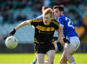 6 October 2019; Eoin McGeehin of St Eunan's in action against Kevin McGettigan of Naomh Conaill during the Donegal County Senior Club Football Championship semi-final match between St Eunan's and Naomh Conaill at MacCumhaill Park in Ballybofey, Donegal. Photo by Oliver McVeigh/Sportsfile