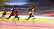 6 October 2019; Joshua Cheptegei of Uganda right, leads the field on his way to winning the Men's 10,000m during day ten of the 17th IAAF World Athletics Championships Doha 2019 at the Khalifa International Stadium in Doha, Qatar. Photo by Sam Barnes/Sportsfile