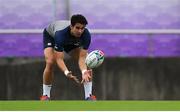 7 October 2019; Joey Carbery during Ireland Rugby squad training session at Shirouzuoike Park in Fukuoka, Japan. Photo by Brendan Moran/Sportsfile