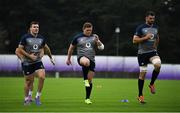 7 October 2019; Ireland players, from left, Niall Scannell, Tadhg Furlong and Jean Kleyn during Ireland Rugby squad training session at Shirouzuoike Park in Fukuoka, Japan. Photo by Brendan Moran/Sportsfile