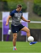 7 October 2019; Jordan Larmour during Ireland Rugby squad training session at Shirouzuoike Park in Fukuoka, Japan. Photo by Brendan Moran/Sportsfile