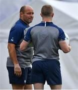 7 October 2019; Captain Rory Best, left, and Keith Earls during Ireland Rugby squad training session at Shirouzuoike Park in Fukuoka, Japan. Photo by Brendan Moran/Sportsfile