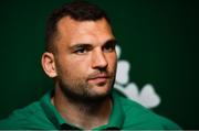 7 October 2019; Tadhg Beirne during an Ireland Rugby press conference at the Grand Hyatt in Fukuoka, Japan. Photo by Brendan Moran/Sportsfile