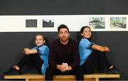 7 October 2019; Warming up for Energy Action’s Fuel Poverty Conference launch is Michael Darragh MacAuley, North Inner City hero and seven times GAA Football All-Ireland Senior Championship winner, with 13 year old twins Abbie, left, and Alex at the launch of the Energy Action Fuel Poverty Conference at The Lab, Foley Street, Dublin 1 co-sponsored by Electric Ireland. The Fuel Poverty Conference focuses on fuel poverty in Ireland, creating dialogue between policy makers, utilities agencies and community groups supporting vulnerable customers. It runs on October 21st, 2019 at 9:30am in the Croke Park Conference Centre. Photo by Ramsey Cardy/Sportsfile