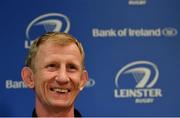 7 October 2019; Head coach Leo Cullen during a Leinster Rugby press conference at Leinster Rugby Headquarters in UCD, Dublin. Photo by Seb Daly/Sportsfile