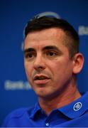 7 October 2019; Leinster 'A' head coach Noel McNamara during a Leinster Rugby press conference at Leinster Rugby Headquarters in UCD, Dublin. Photo by Seb Daly/Sportsfile
