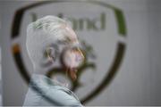 7 October 2019; (EDITORS NOTE: Image created using the multiple exposure function in camera) Republic of Ireland manager Mick McCarthy during a press conference at the FAI National Training Centre in Abbotstown, Dublin. Photo by Stephen McCarthy/Sportsfile