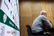 7 October 2019; Republic of Ireland's manager Mick McCarthy during a press conference at the FAI National Training Centre in Abbotstown, Dublin. Photo by Stephen McCarthy/Sportsfile