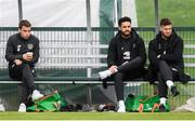 7 October 2019; Players, from left, Seamus Coleman, Derrick Williams and Matt Doherty during a Republic of Ireland training session at the FAI National Training Centre in Abbotstown, Dublin. Photo by Stephen McCarthy/Sportsfile