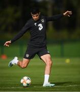 7 October 2019; John Egan during a Republic of Ireland training session at the FAI National Training Centre in Abbotstown, Dublin. Photo by Stephen McCarthy/Sportsfile