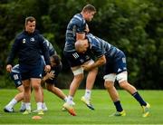 7 October 2019; Scott Fardy, right, and Oisín Dowling, centre, during Leinster Rugby squad training at Rosemount in UCD, Dublin. Photo by Seb Daly/Sportsfile