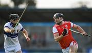 6 October 2019; Mark Schutte of Cuala in action against Rory Pocock of St Vincents during the Dublin County Senior Club Hurling Championship semi-final match between St Vincents and Cuala at Parnell Park in Dublin. Photo by David Fitzgerald/Sportsfile