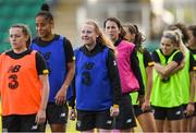 7 October 2019; Amber Barrett, centre, during a Republic of Ireland Women's team training session at Tallaght Stadium in Tallaght, Dublin.  Photo by Piaras Ó Mídheach/Sportsfile