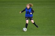 7 October 2019; Amber Barrett during a Republic of Ireland Women's team training session at Tallaght Stadium in Tallaght, Dublin.  Photo by Piaras Ó Mídheach/Sportsfile