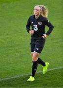 7 October 2019; Louise Quinn during a Republic of Ireland Women's team training session at Tallaght Stadium in Tallaght, Dublin.  Photo by Piaras Ó Mídheach/Sportsfile