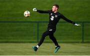 7 October 2019; Mark Travers during a Republic of Ireland training session at the FAI National Training Centre in Abbotstown, Dublin. Photo by Stephen McCarthy/Sportsfile