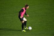 7 October 2019; Megan Campbell during a Republic of Ireland Women's team training session at Tallaght Stadium in Tallaght, Dublin.  Photo by Piaras Ó Mídheach/Sportsfile