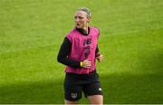 7 October 2019; Louise Quinn during a Republic of Ireland Women's team training session at Tallaght Stadium in Tallaght, Dublin.  Photo by Piaras Ó Mídheach/Sportsfile