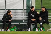 7 October 2019; Players, from left, Seamus Coleman, Derrick Williams and Matt Doherty during a Republic of Ireland training session at the FAI National Training Centre in Abbotstown, Dublin. Photo by Stephen McCarthy/Sportsfile