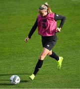 7 October 2019; Louise Quinn during a Republic of Ireland Women's team training session at Tallaght Stadium in Tallaght, Dublin.  Photo by Piaras Ó Mídheach/Sportsfile