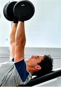 8 October 2019; Joey Carbery during an Ireland Rugby squad gym session at Shirouzuoike Park in Fukuoka, Japan. Photo by Brendan Moran/Sportsfile