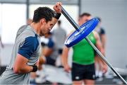 8 October 2019; Joey Carbery during an Ireland Rugby squad gym session at Shirouzuoike Park in Fukuoka, Japan. Photo by Brendan Moran/Sportsfile
