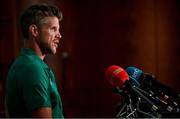 8 October 2019; Forwards coach Simon Easterby during an Ireland Rugby press conference at the Grand Hyatt in Fukuoka, Japan. Photo by Brendan Moran/Sportsfile