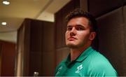 8 October 2019; Jacob Stockdale poses for a portrait after an Ireland Rugby press conference at the Grand Hyatt in Fukuoka, Japan. Photo by Brendan Moran/Sportsfile