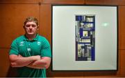 8 October 2019; Tadhg Furlong poses for a portrait after an Ireland Rugby press conference at the Grand Hyatt in Fukuoka, Japan. Photo by Brendan Moran/Sportsfile