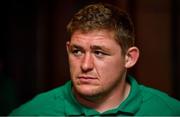 8 October 2019; Tadhg Furlong during an Ireland Rugby press conference at the Grand Hyatt in Fukuoka, Japan. Photo by Brendan Moran/Sportsfile